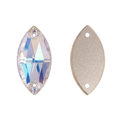 Moonlight Navette Shape High Quality Glass Sew-on Rhinestones WholesaleRhinestone