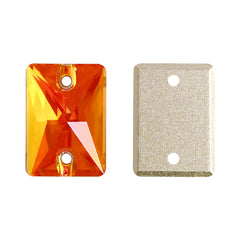 Copper Rectangle Shape High Quality Glass Sew-on Rhinestones WholesaleRhinestone