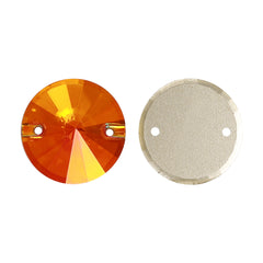 Copper Rivoli Shape High Quality Glass Sew-on Rhinestones WholesaleRhinestone
