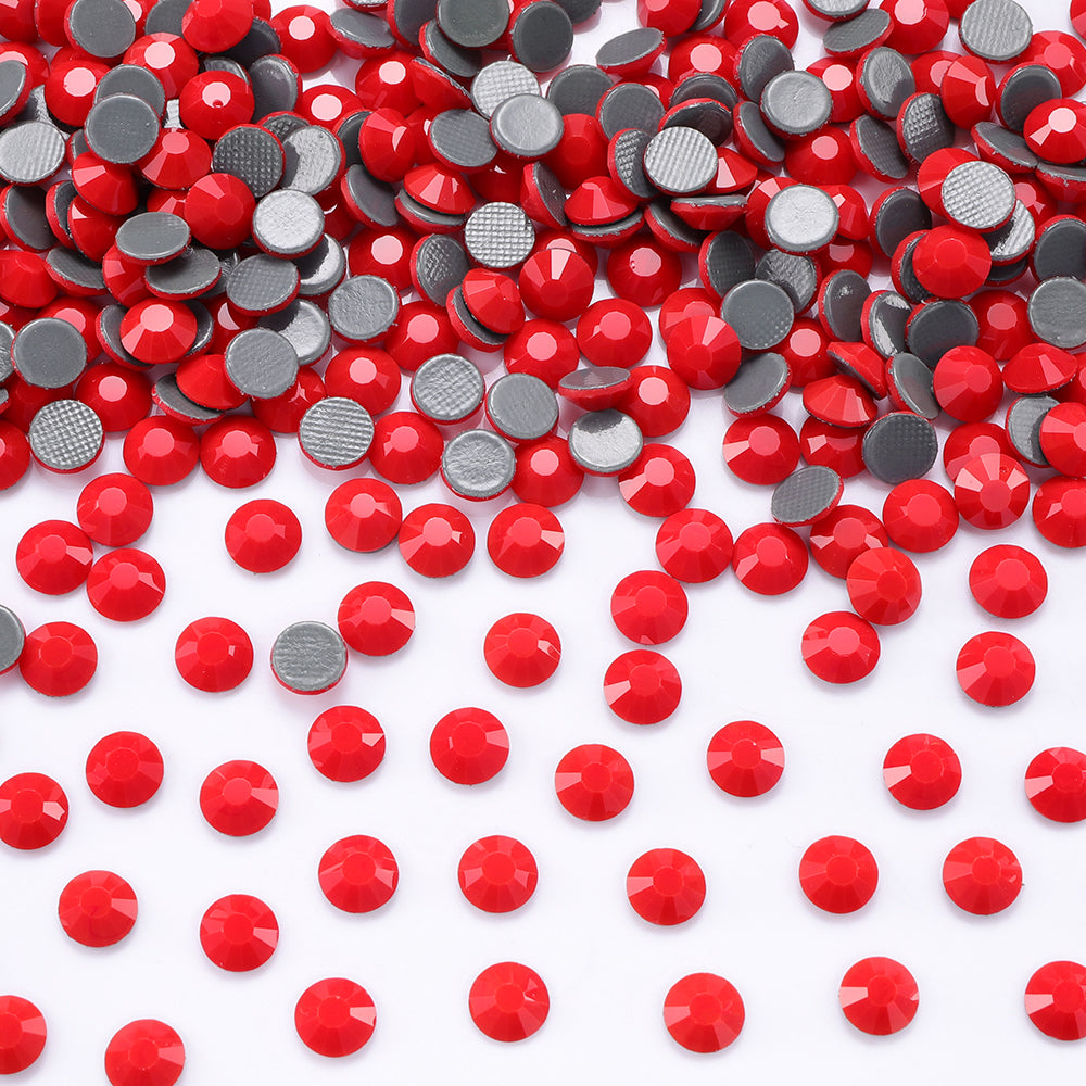 Red Porcelain Glass HotFix Rhinestones In Bulk WholesaleRhinestone