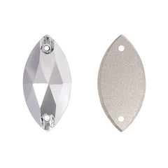 Comet Argent Light Navette Shape High Quality Glass Sew-on Rhinestones WholesaleRhinestone