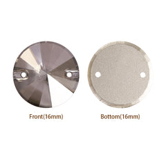 Satin Rivoli Shape High Quality Glass Sew-on Rhinestones WholesaleRhinestone