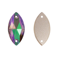 Ghost Light Navette Shape High Quality Glass Sew-on Rhinestones WholesaleRhinestone
