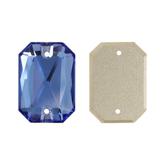 Light Sapphire Octagon Shape High Quality Glass Sew-on Rhinestones WholesaleRhinestone