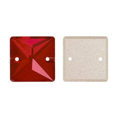 Siam Square Shape High Quality Glass Sew-on Rhinestones WholesaleRhinestone