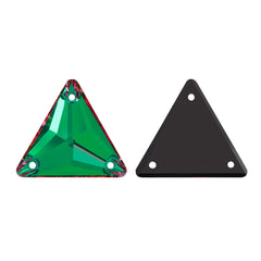 Heliotrope Triangle Shape High Quality Glass Sew-on Rhinestones WholesaleRhinestone