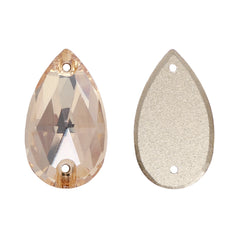 Golden Shadow Drop Shape High Quality Glass Sew-on Rhinestones WholesaleRhinestone