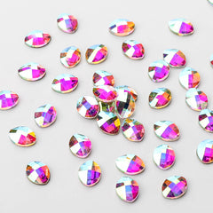 Pure Leaf Shape Crystal AB Flat Back Fancy Rhinestones WholesaleRhinestone