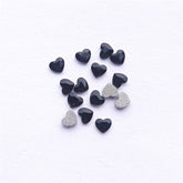 Heart Shape Black Flat Back Fancy Rhinestones WholesaleRhinestone