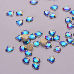 Sector Shape Crystal AB Flat Back Fancy Rhinestones WholesaleRhinestone