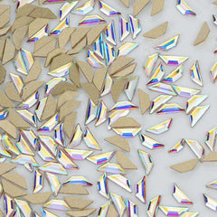 Trapeze Shape Crystal AB Flat Back Fancy Rhinestones WholesaleRhinestone