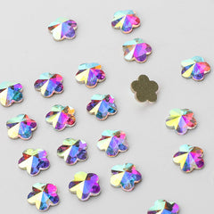 5 Leaf Plum blossom Shape Crystal AB Flat Back Fancy Rhinestones WholesaleRhinestone