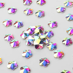 5 Leaf Plum blossom Shape Crystal AB Flat Back Fancy Rhinestones WholesaleRhinestone