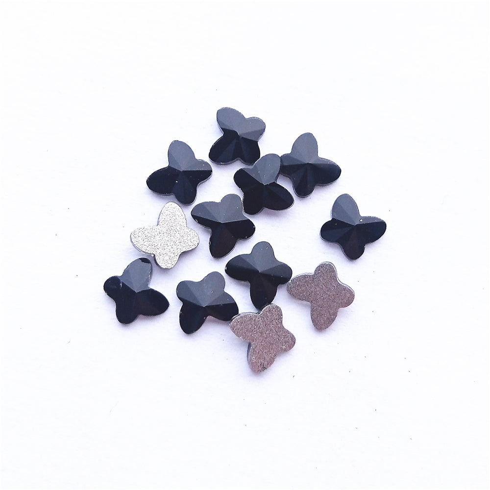Butterfly Shape Black Flat Back Fancy Rhinestones WholesaleRhinestone