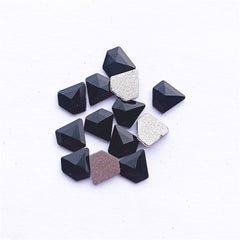 Diamond Shape Black Flat Back Fancy Rhinestones WholesaleRhinestone