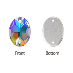 Paradise Shine Oval Shape High Quality Glass Sew-on Rhinestones WholesaleRhinestone