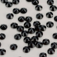 Black Glass FlatBack Glue-on Rhinestones 16 Cut Facets WholesaleRhinestone