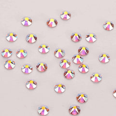 Light Pink AB Glass Flat Back Glue-on Rhinestones 16 Cut Facets WholesaleRhinestone
