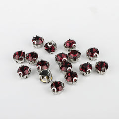 Amethyst Sewing 3D Claw Rhinestones Silver Base WholesaleRhinestone