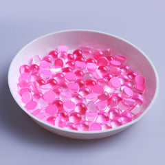 Mocha Pink Mermaid Tears Glass Half Pearls Rhinestones For Nail Art WholesaleRhinestone