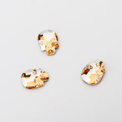 Skull Shape Champagne Flat Back Fancy Rhinestones WholesaleRhinestone