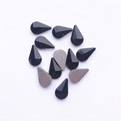 Raindrop Shape Black Flat Back Fancy Rhinestones WholesaleRhinestone