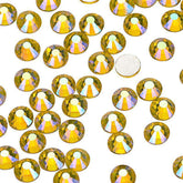 Citrine AB Glass FlatBack Rhinestones Silver Back WholesaleRhinestone
