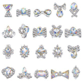 3D Alloy Nail Rhinestone Charms Crystal AB Nail Art Decorations JC21-JC40 WholesaleRhinestone