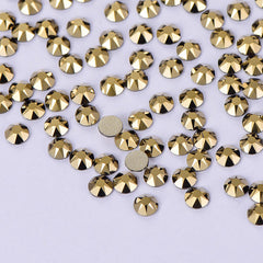 Aurum Glass Flat Back Glue-On Rhinestones 16 Cut Facets WholesaleRhinestone