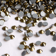 Golden Aurum Glass HotFix Rhinestones WholesaleRhinestone