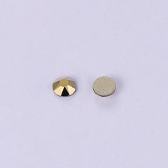 Aurum Glass Flat Back Glue-On Rhinestones 16 Cut Facets WholesaleRhinestone