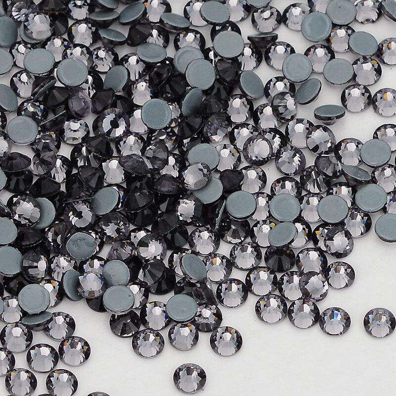 Black Diamond Glass HotFix Rhinestones In Bulk
