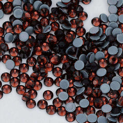 Burgundy Glass HotFix Rhinestones WholesaleRhinestone