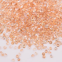 1.2MM Champagne Unfoiled Glass Micro Pixie Pointed Rhinestones For Nail Art WholesaleRhinestone