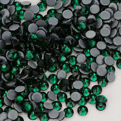 Dark Green Glass HotFix Rhinestones In Bulk WholesaleRhinestone