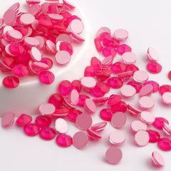 Neon Rose Glass FlatBack Neon Rhinestones WholesaleRhinestone
