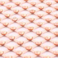 Champagne Rhinestones Mesh Fabric Sewing Elastic Trim WholesaleRhinestone