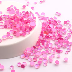 Mixed Sizes Mocha Pink Mermaid Tears Glass Half Pearls Rhinestones For Nail Art WholesaleRhinestone