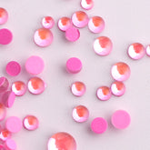 Mixed Sizes Mocha Pink Mermaid Tears Glass Half Pearls Rhinestones For Nail Art WholesaleRhinestone