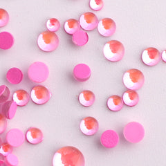 Mixed Sizes Mocha Pink Mermaid Tears Glass Half Pearls Rhinestones For Nail Art WholesaleRhinestone