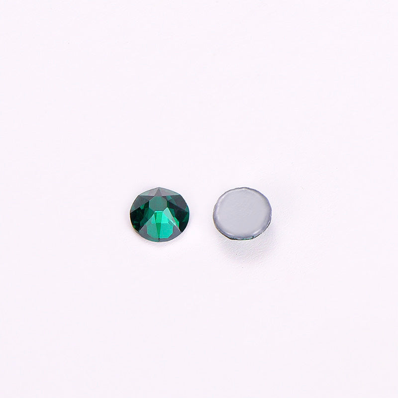 Dark Green Glass HotFix Rhinestones 16 Cut Facets WholesaleRhinestone