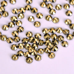 Aurum Glass HotFix Rhinestones 16 Cut Facets WholesaleRhinestone