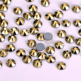 Aurum Glass HotFix Rhinestones 16 Cut Facets In Bulk WholesaleRhinestone