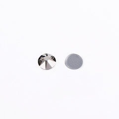 Hematite Glass HotFix Rhinestones 16 Cut Facets In Bulk WholesaleRhinestone
