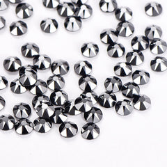 Jet Hematite Glass HotFix Rhinestones 16 Cut Facets In Bulk WholesaleRhinestone