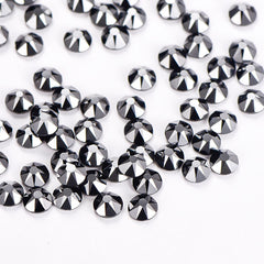 Jet Hematite Glass HotFix Rhinestones 16 Cut Facets WholesaleRhinestone