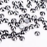 Jet Hematite Glass HotFix Rhinestones 16 Cut Facets In Bulk WholesaleRhinestone
