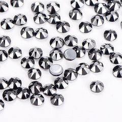 Jet Hematite Glass HotFix Rhinestones 16 Cut Facets In Bulk WholesaleRhinestone