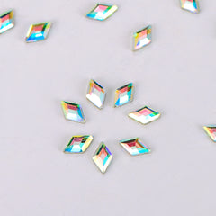 Rhombus Shape Crystal AB Flat Back Fancy Rhinestones WholesaleRhinestone
