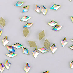 Rhombus Shape Crystal AB Flat Back Fancy Rhinestones WholesaleRhinestone